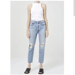 AGOLDE Riley Straight Leg Crop Jeans